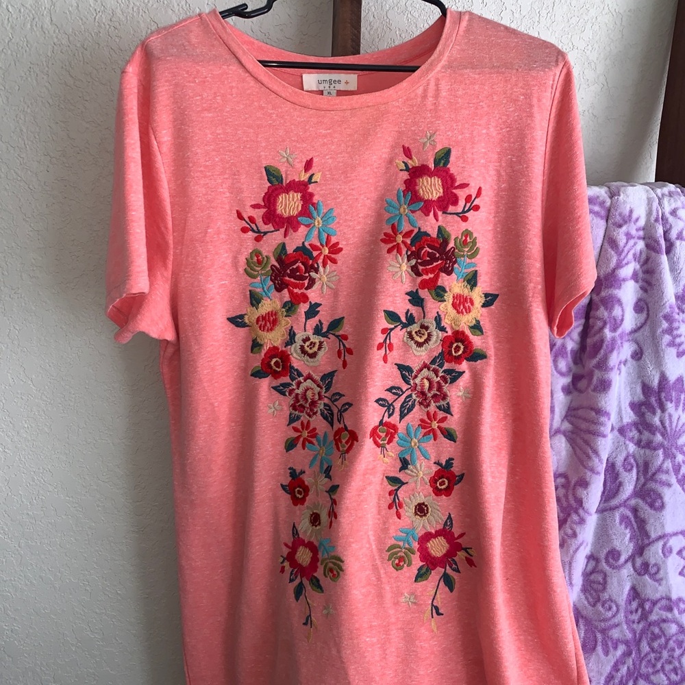 Umgee XL flower shift dress